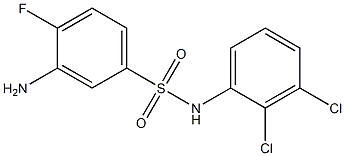 3-amino-N-(2,3-dichlorophenyl)-4-fluorobenzene-1-sulfonamide Structure
