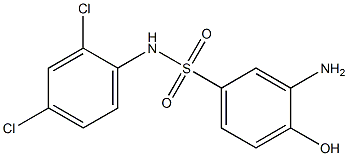 3-amino-N-(2,4-dichlorophenyl)-4-hydroxybenzene-1-sulfonamide Struktur