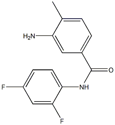 3-amino-N-(2,4-difluorophenyl)-4-methylbenzamide 化学構造式