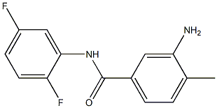 3-amino-N-(2,5-difluorophenyl)-4-methylbenzamide 化学構造式