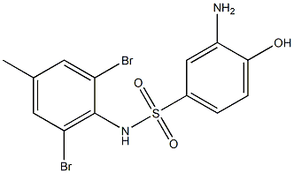  3-amino-N-(2,6-dibromo-4-methylphenyl)-4-hydroxybenzene-1-sulfonamide