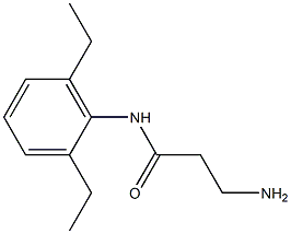 3-amino-N-(2,6-diethylphenyl)propanamide 结构式