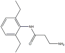 3-amino-N-(2,6-diethylphenyl)propanamide,,结构式