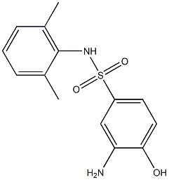 3-amino-N-(2,6-dimethylphenyl)-4-hydroxybenzene-1-sulfonamide,,结构式