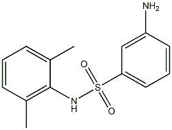 3-amino-N-(2,6-dimethylphenyl)benzenesulfonamide 结构式