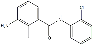 3-amino-N-(2-chlorophenyl)-2-methylbenzamide Structure