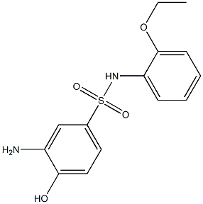 3-amino-N-(2-ethoxyphenyl)-4-hydroxybenzene-1-sulfonamide 结构式