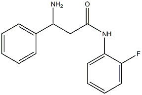 3-amino-N-(2-fluorophenyl)-3-phenylpropanamide Structure