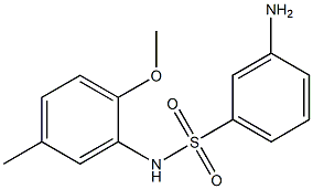 3-amino-N-(2-methoxy-5-methylphenyl)benzene-1-sulfonamide Structure