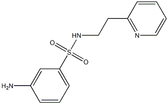 3-amino-N-(2-pyridin-2-ylethyl)benzenesulfonamide Structure