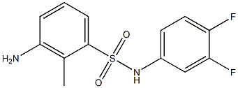 3-amino-N-(3,4-difluorophenyl)-2-methylbenzene-1-sulfonamide