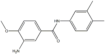 3-amino-N-(3,4-dimethylphenyl)-4-methoxybenzamide Structure