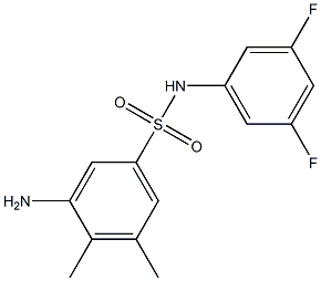  3-amino-N-(3,5-difluorophenyl)-4,5-dimethylbenzene-1-sulfonamide