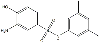 3-amino-N-(3,5-dimethylphenyl)-4-hydroxybenzene-1-sulfonamide Struktur