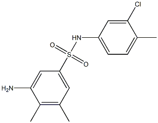 3-amino-N-(3-chloro-4-methylphenyl)-4,5-dimethylbenzene-1-sulfonamide