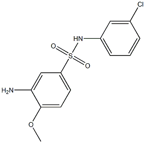 3-amino-N-(3-chlorophenyl)-4-methoxybenzene-1-sulfonamide