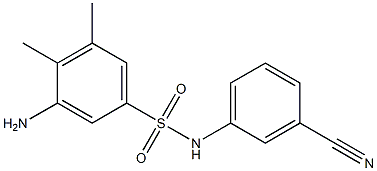 3-amino-N-(3-cyanophenyl)-4,5-dimethylbenzene-1-sulfonamide Structure