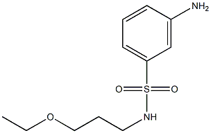 3-amino-N-(3-ethoxypropyl)benzenesulfonamide 结构式