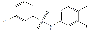 3-amino-N-(3-fluoro-4-methylphenyl)-2-methylbenzene-1-sulfonamide Structure