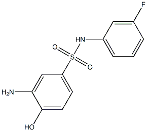 3-amino-N-(3-fluorophenyl)-4-hydroxybenzene-1-sulfonamide,,结构式