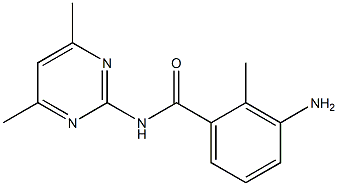 3-amino-N-(4,6-dimethylpyrimidin-2-yl)-2-methylbenzamide Structure