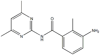 3-amino-N-(4,6-dimethylpyrimidin-2-yl)-2-methylbenzamide,,结构式