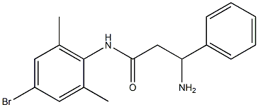 3-amino-N-(4-bromo-2,6-dimethylphenyl)-3-phenylpropanamide Structure