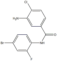 3-amino-N-(4-bromo-2-fluorophenyl)-4-chlorobenzamide 结构式