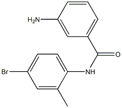 3-amino-N-(4-bromo-2-methylphenyl)benzamide Structure