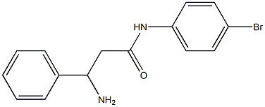 3-amino-N-(4-bromophenyl)-3-phenylpropanamide Structure