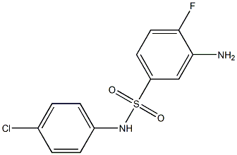  3-amino-N-(4-chlorophenyl)-4-fluorobenzene-1-sulfonamide