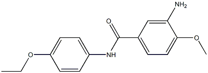 3-amino-N-(4-ethoxyphenyl)-4-methoxybenzamide Struktur