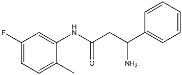 3-amino-N-(5-fluoro-2-methylphenyl)-3-phenylpropanamide