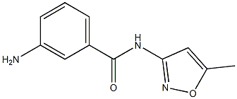 3-amino-N-(5-methylisoxazol-3-yl)benzamide 结构式