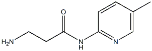 3-amino-N-(5-methylpyridin-2-yl)propanamide,,结构式