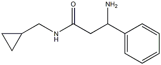 3-amino-N-(cyclopropylmethyl)-3-phenylpropanamide Structure