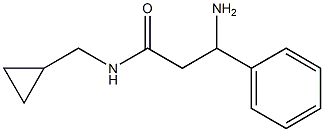 3-amino-N-(cyclopropylmethyl)-3-phenylpropanamide 结构式