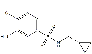 3-amino-N-(cyclopropylmethyl)-4-methoxybenzene-1-sulfonamide