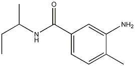 3-amino-N-(sec-butyl)-4-methylbenzamide,,结构式