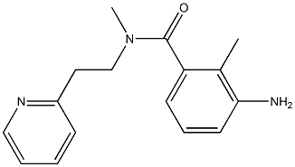 3-amino-N,2-dimethyl-N-[2-(pyridin-2-yl)ethyl]benzamide Structure