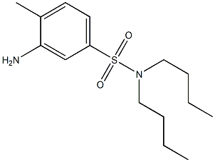 3-amino-N,N-dibutyl-4-methylbenzene-1-sulfonamide Structure