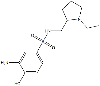  3-amino-N-[(1-ethylpyrrolidin-2-yl)methyl]-4-hydroxybenzene-1-sulfonamide