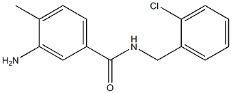 3-amino-N-[(2-chlorophenyl)methyl]-4-methylbenzamide 化学構造式