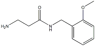 3-amino-N-[(2-methoxyphenyl)methyl]propanamide Structure