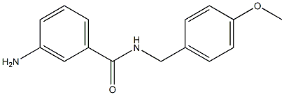 3-amino-N-[(4-methoxyphenyl)methyl]benzamide Structure