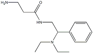 3-amino-N-[2-(diethylamino)-2-phenylethyl]propanamide Structure