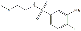 3-amino-N-[2-(dimethylamino)ethyl]-4-fluorobenzene-1-sulfonamide Structure