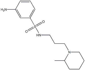  3-amino-N-[3-(2-methylpiperidin-1-yl)propyl]benzene-1-sulfonamide