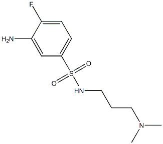 3-amino-N-[3-(dimethylamino)propyl]-4-fluorobenzene-1-sulfonamide Structure