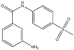 3-amino-N-[4-(methylsulfonyl)phenyl]benzamide Structure